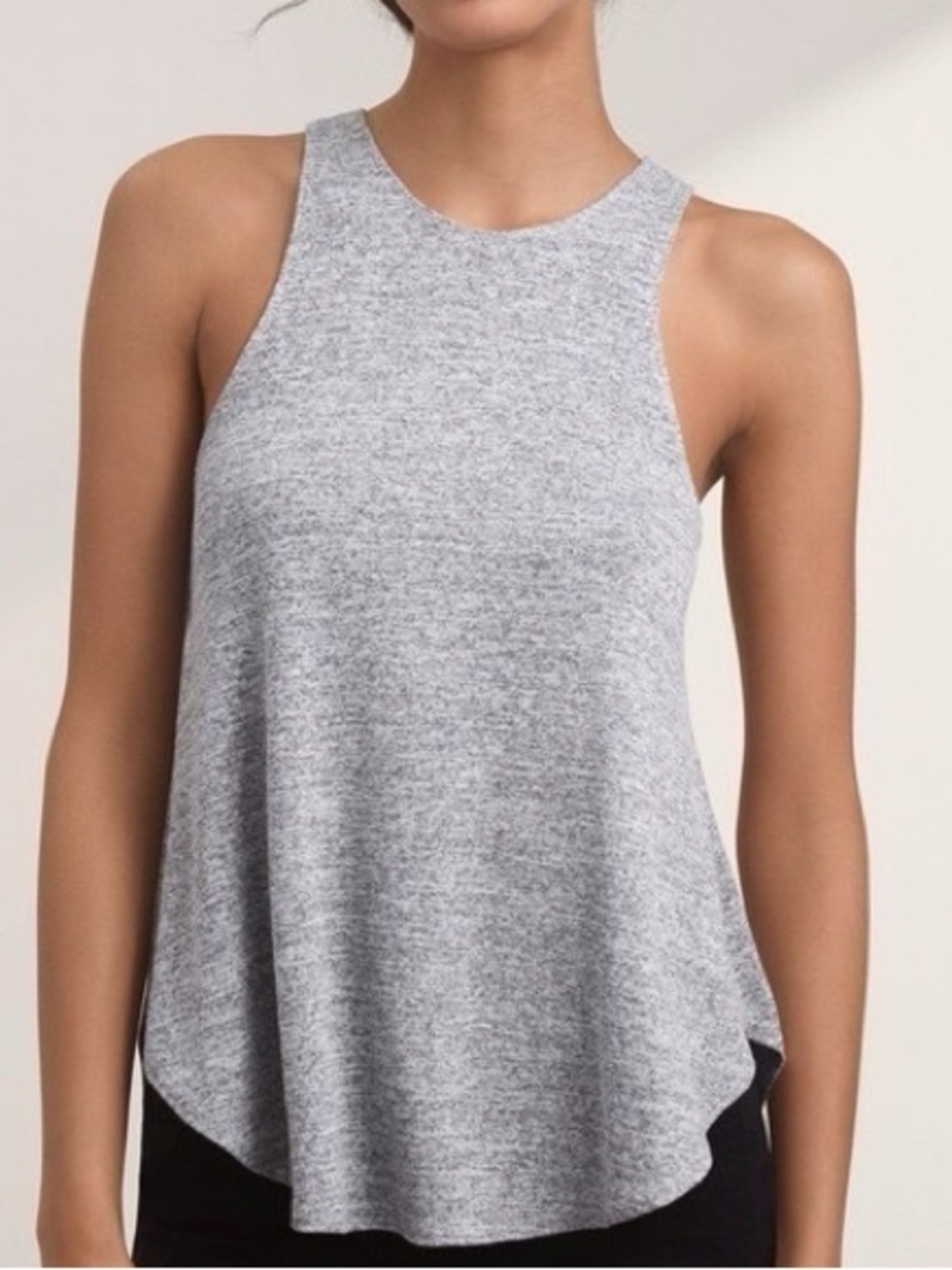 Wilfred Free Burnette Grey Tank Top Size Draped Racerback Flowy Loose Fit